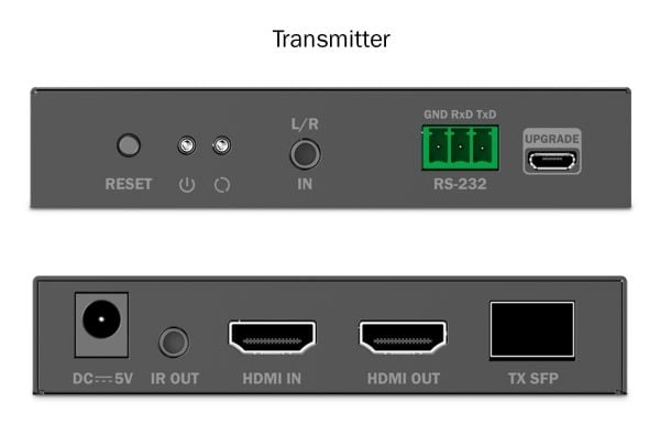 DIGITUS - Extender Set - video/lyd/infrarød/seriell-utvider - HDMI, 1GbE - over fiberoptikk - opp til 40 km