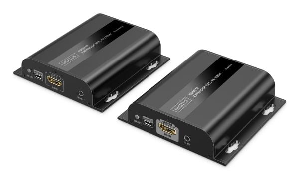 DIGITUS - Extender Set - video/lyd/infrarød-utvider - HDMI, 1GbE - over CAT 6 - opp til 200 m