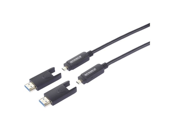 SpeaKa Professional fiberoptisk HDMI-tilkoblingskabel HDMI-A-plugg HDMI-Micro-D (SP-13597808)