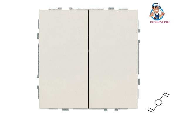 Växlarkontakt Liregus TWO WAY SWITCH IP6+6.10-201-01.M/SM 2G