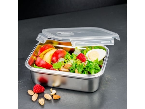 Lurch 00240894, Lunchlåda, Adult/Child, Rostfritt stål, Transparent, Plast, Rostfritt stål, Rektangulär, 1,5 l