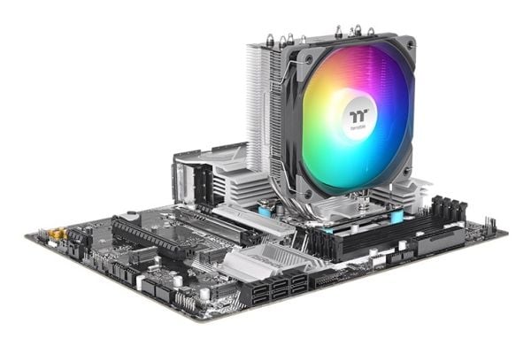 Thermaltake UX400 ARGB Sync - Prosessor-køler - (for: LGA1851, LGA1700, LGA1200, LGA1156, LGA1155, LGA1151, LGA1150, AM4, AM5) - aluminium - 120 mm...