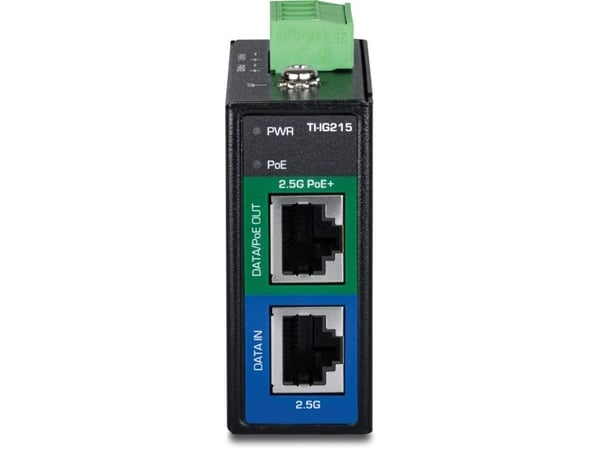 TRENDnet TI-IG215 PoE+ Injector Industrial 2.5G - 1 Gbps - Ethernet (TI-IG215)