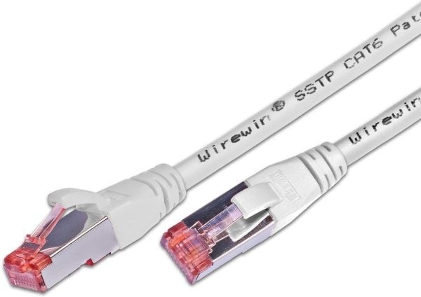 Wirewin S/FTP CAT6 1m, 1 m, Cat6, S/FTP (S-STP), RJ-45, RJ-45, Valkoinen