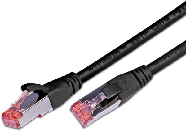 Wirewin S/FTP CAT6 10m, 10 m, Cat6, S/FTP (S-STP), RJ-45, RJ-45, Svart
