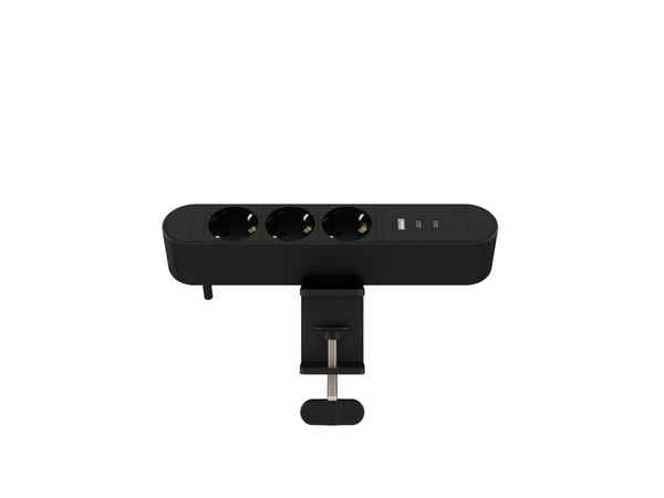 MicroConnect - Effektband (clamp-mountable) - 5 / 9 / 12 V - 30 Watt - ingång: power CEE 7/7 - utgångskontakter: 6 (3 x CEE 7/7, USB, 2 x USB-C) - ...