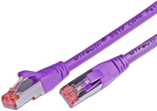 Wirewin S/FTP CAT6 30m, 30 m, Cat6, S/FTP (S-STP), RJ-45, RJ-45, Fiolett