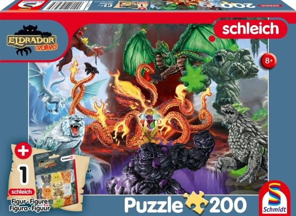 Puslespill 200 skumle skapninger + G3 EDUKAMP-figur
