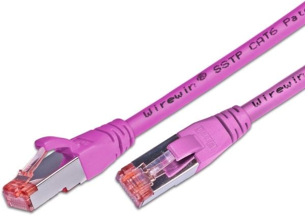 Wirewin S/FTP CAT6 50m, 50 m, Cat6, S/FTP (S-STP), RJ-45, RJ-45, Fiolblå