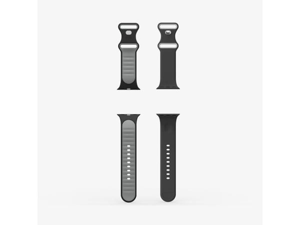 Spigen Nano Pop, Band, Smartklokke, Svart, Apple, Apple Watch Ultra 2 (49mm), Watch Ultra (49mm), Watch 10 (46mm), Watch 9/8/7 (45mm), Watch..., Si...