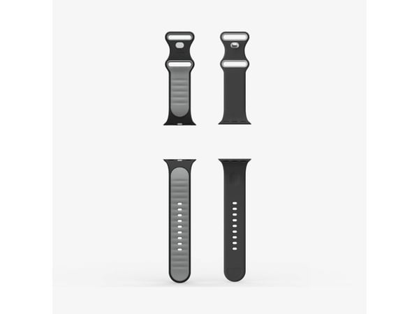 Spigen Nano Pop, Band, Smartklokke, Svart, Apple, Apple Watch 10 (42mm), Watch 9/8/7 (41mm), Watch SE2/SE/6/5/4 (40mm), Watch 3/2/1 (38mm)), Silikon