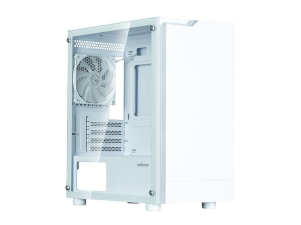 Zalman T4 PLUS, Mini Tower, PC, Hvit, Micro ATX, Mini-ITX, Plast, Stål, Herdet glass, Spilling