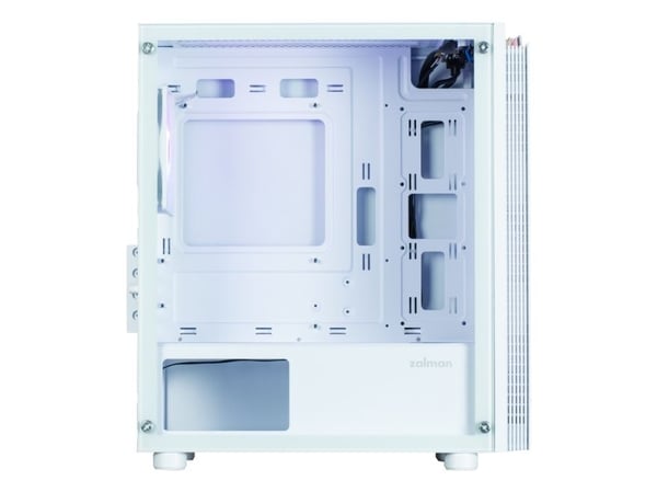 Zalman T4 PLUS, Mini Tower, PC, Hvit, Micro ATX, Mini-ITX, Plast, Stål, Herdet glass, Spilling