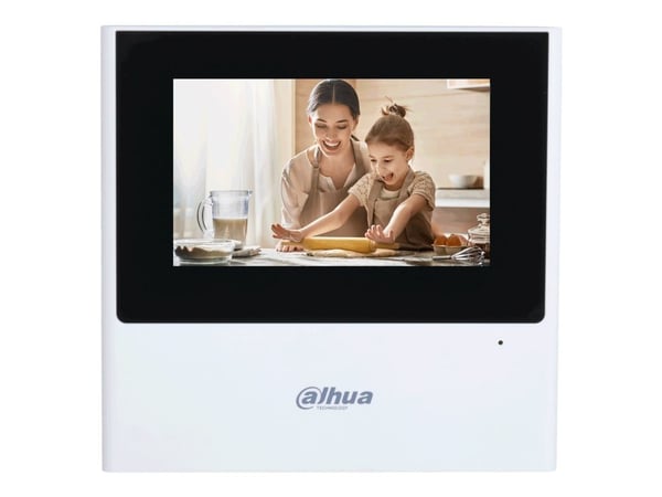 Dahua IP Lite Series VTH2611L-WP - IP intercom station monitor - Wi-Fi, indoor - kabelansluten - 802.11a/b/g/n - 2.4 Ghz - 10/100 Ethernet