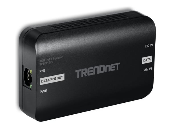 TRENDnet TPE-315GI - Version v1.0R - strøminjektor - 10G - DC 54 V - 30 watt - utgangskontakter: 1 - TAA-samsvar