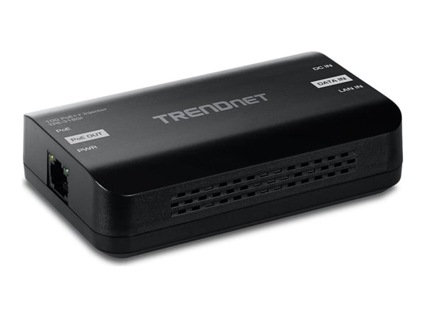 TRENDnet TPE-318GI - Version v1.0R - strøminjektor - 10G - DC 54 V - 90 watt - utgangskontakter: 1 - TAA-samsvar TRENDnet TPE-318GI - Version v1.0R - strøminjektor - 10G - DC 54 V - 90 watt - utgangskontakter: 1 - TAA-samsvar