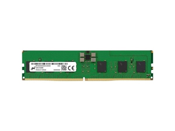 Micron - DDR5 - modul - 16 GB - DIMM 288-pin - 6400 MHz / PC5-51200 - CL52 - 1.1 V - registrert - ECC - grønn