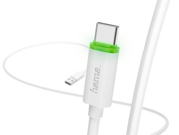 Hama Prime Line - USB-kabel - USB-C (hann) til USB (hann) - USB 2.0 - 5 V - 3 A - 1 m - formstøpt - svart