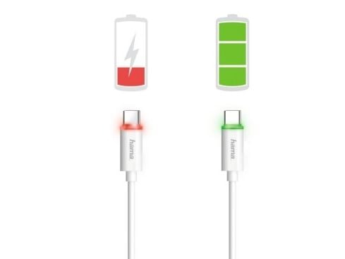 Hama Prime Line - USB-kabel - USB-C (hann) til USB (hann) - USB 2.0 - 5 V - 3 A - 1 m - formstøpt - svart