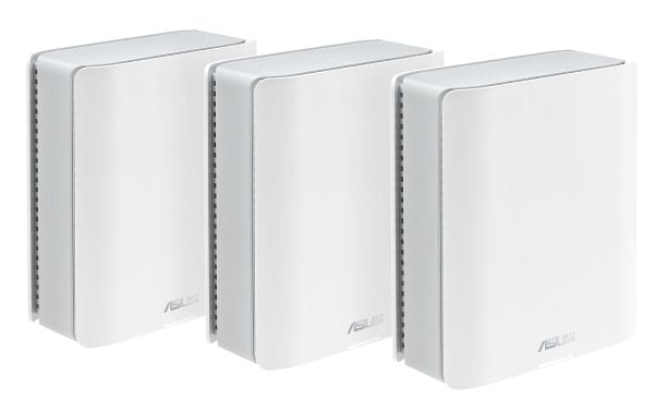 ASUS ZenWiFi BT8 - Wi-Fi-system - (3 rutere) - maske Wi-Fi 7, 2.5GbE, 5GbE, 10GbE Multibånd