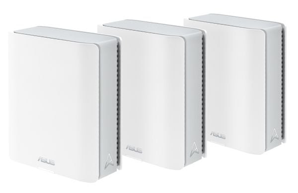 ASUS ZenWiFi BT8 - Wi-Fi-system - (3 rutere) - maske Wi-Fi 7, 2.5GbE, 5GbE, 10GbE Multibånd