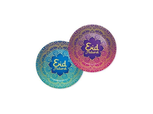 Eid Mubarak tallerkner, 23 cm