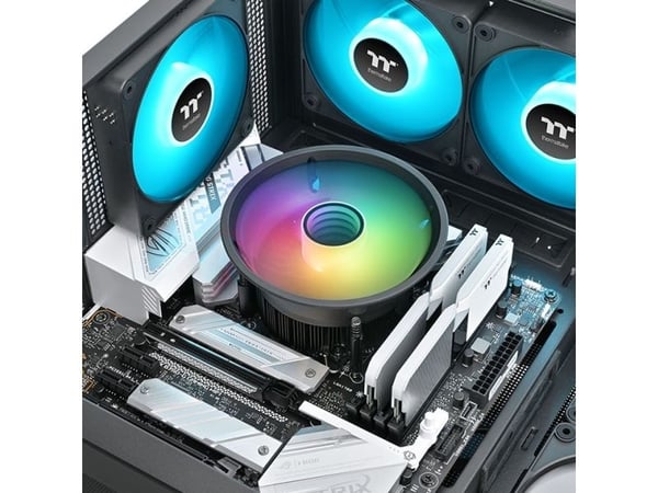 Thermaltake UX150 ARGB Sync, Luftkjøler, 13 cm, 500 RPM, 2400 RPM, Sort