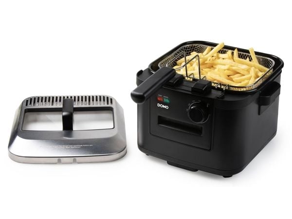 Domo DO545FR, Varmluftsfrityr, 4 l, 1 kg, 130 °C, 190 °C, Single/enkelt