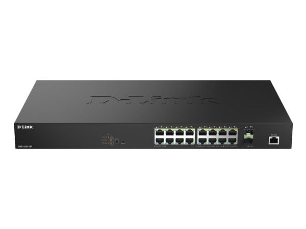 D-Link DMS-1250-18P/E, Administreret, L2, 2.5G Ethernet (100/1000/2500), Strøm over Ethernet (PoE), Stativ-montering D-Link DMS-1250-18P/E, Administreret, L2, 2.5G Ethernet (100/1000/2500), Strøm over Ethernet (PoE), Stativ-montering