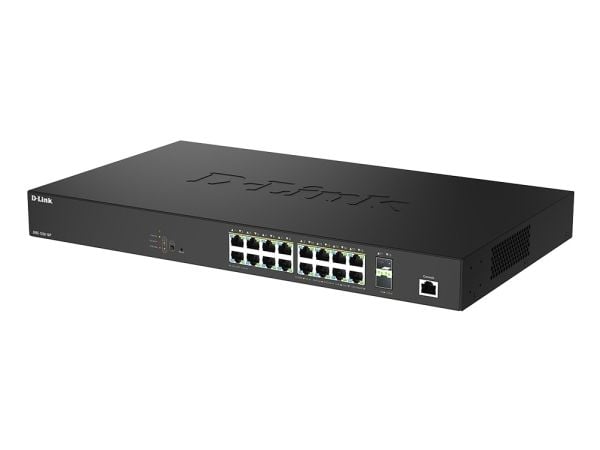 D-Link DMS-1250-18P/E, Administreret, L2, 2.5G Ethernet (100/1000/2500), Strøm over Ethernet (PoE), Stativ-montering