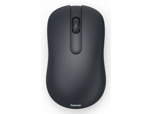 Hama WM-100, Ambidextrous, Optisk, RF Trådlös, 1200 DPI, Svart