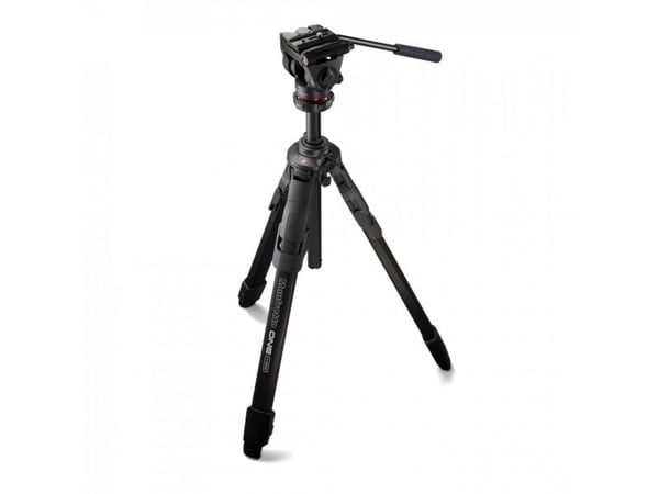 Manfrotto ONE Alu with 500X Fluid head, 3 ben, Sort, 181 cm, 4,77 kg