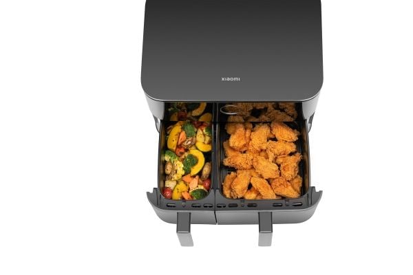 Xiaomi MAF-D1001, Varmluftfryser, 10 L, 40 °C, 230 °C, Dobbel, Svart