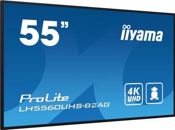 iiyama ProLite LH5560UHS-B2AG - 55" Diagonalklasse (54.6" synlig) LED-bakgrunnsbelyst LCD-skjerm - intelligent skilting - med innebygd SoC-mediespi...