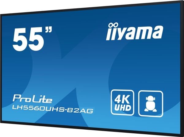 iiyama ProLite LH5560UHS-B2AG - 55" Diagonalklasse (54.6" synlig) LED-bakgrunnsbelyst LCD-skjerm - intelligent skilting - med innebygd SoC-mediespi...