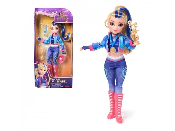 Spin Master Unicorn Academy klä-docka Isabel 24 cm med riktigt hår, avtagbara kläder och tillbehör