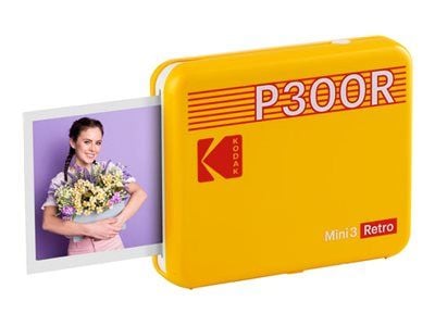 Kodak Photo Printer Mini 3 Retro - Skrivare - färg - färgsublimering - 76.2 x 76.2 mm - Bluetooth - gul