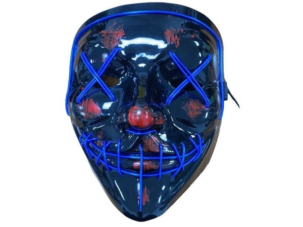 The Purge LED maske med blåt lys