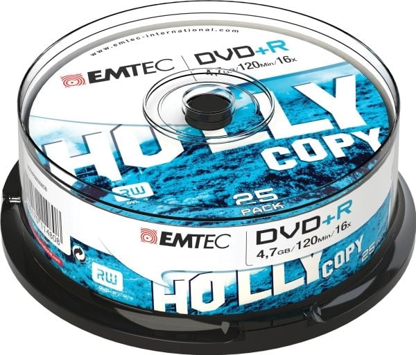 Emtec ECOVPR472516CB, DVD+R, Kakeboks, 25 stykker, 4,7 GB