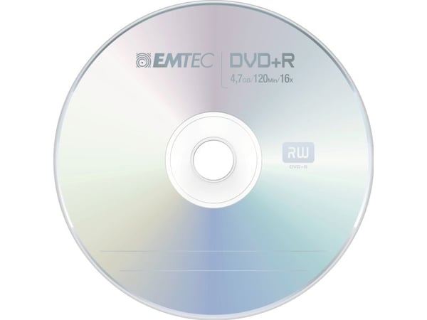 Emtec ECOVPR472516CB, DVD+R, Kakkulaatikko, 25 kpl, 4,7 GB