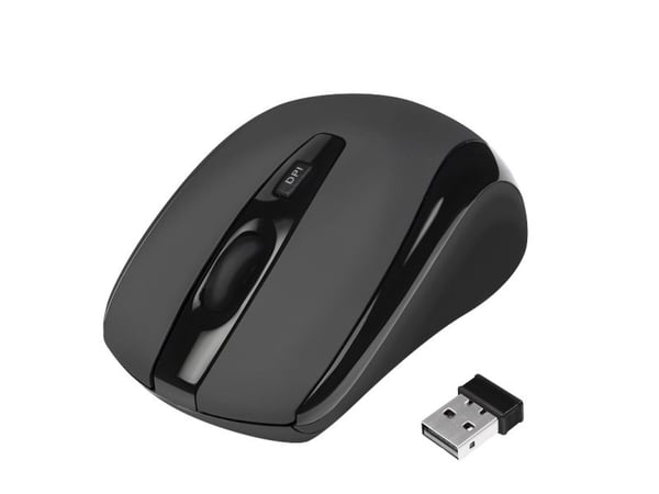 2Direct ID0031, Molempikätinen, Optinen, Langaton RF, 1600 DPI, musta