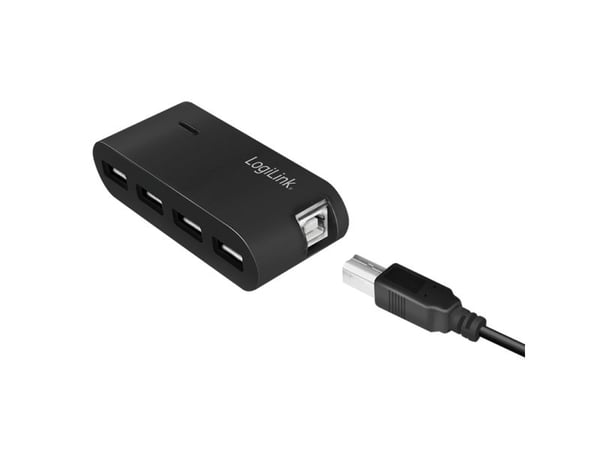 LogiLink USB 2.0 Hub 4-Port - Hub - 4 x USB 2.0 - stasjonær