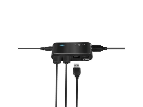 LogiLink USB 2.0 Hub 4-Port - Hub - 4 x USB 2.0 - stasjonær