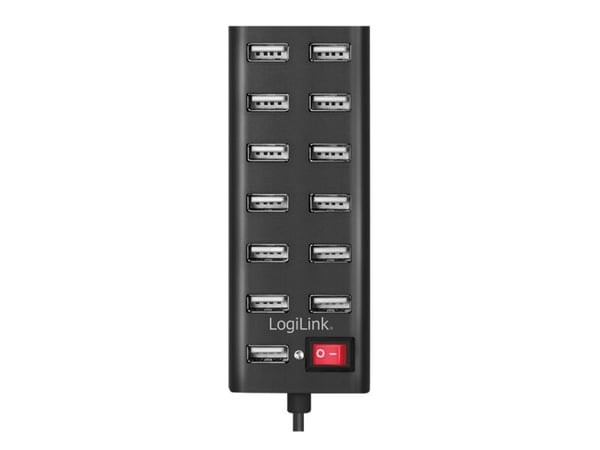 2Direct UA0126, USB 2.0, USB 2.0 Type-A, 480 Mbit/s, musta, Pyöreä kaapeli, AC