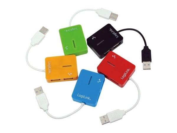 LogiLink Smile USB2.0 4-Port Hub - Hub - 4 x USB 2.0