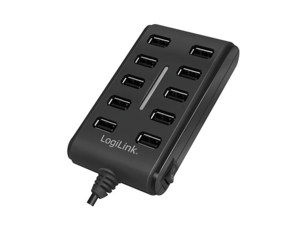 2Direct UA0125, USB 2.0, USB 2.0 Type-A, 480 Mbit/s, musta, Pyöreä kaapeli, AC