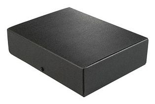 ELBA dokumentmappe, DIN A4, fyllhøyde: 80 mm, sort med trykknapp. (31418)