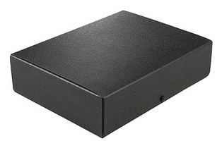 ELBA dokumentmappe, DIN A4, fyllhøyde: 80 mm, sort med trykknapp. (31418)