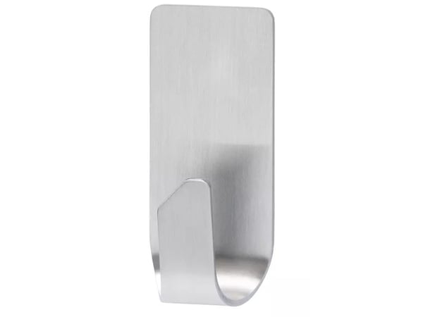 TESA 59707-00002-00, Innendørs, Universalkrok, Rustfritt stål, Limstrimmel, 2 kg, 2 stykker