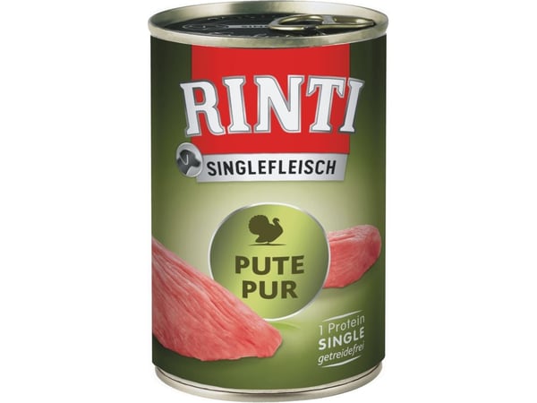 RINTI Singlefleisch, Voksen, Alle hunderaser, Turkey (bird), 400 g, Soya fri RINTI Singlefleisch, Voksen, Alle hunderaser, Turkey (bird), 400 g, Soya fri